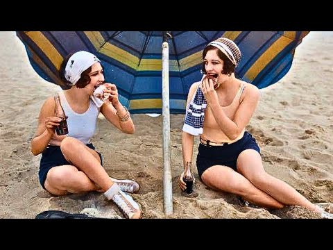 A Day at the Beach: Roaring 20s Footage Colorized to Life