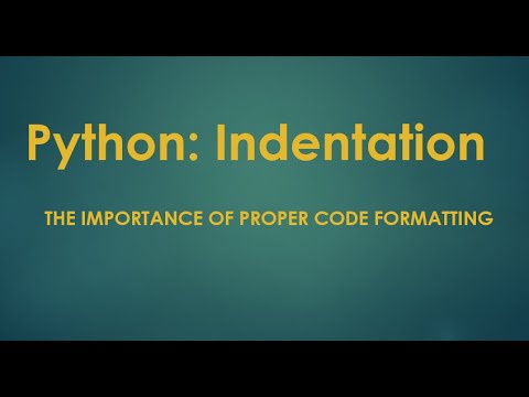 Python Indentation.  Have you ever stared at your Python code, lost in a maze of tabs and spaces