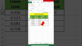 how to use ERF Formula in excel #banglatutorial #exceladvanced #trendingshorts