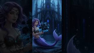 🖤 Dark Elegance Beneath the Waves#MysticMermaid #UnderwaterQueen #DarkBeauty #OceanMagic 🖤🧜‍♀️🌊💎✨