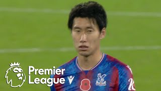 Daichi Kamada shown red card after dangerous challenge on Kenny Tete | Premier League | NBC Sports