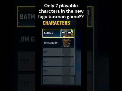 Theres only 7 playable charcters in the new lego batman arkham game?? #legobatman #arkham