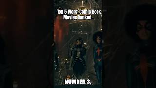 Top 5 Worst Comic Book Movies Ranked #ComicBookMovies #DC #Marvel #MovieRankings