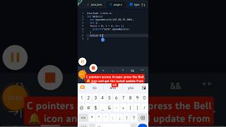 C pointers access Arrays #shorts #c#pointer#acess#array#printf #return#int#main#coding #programming