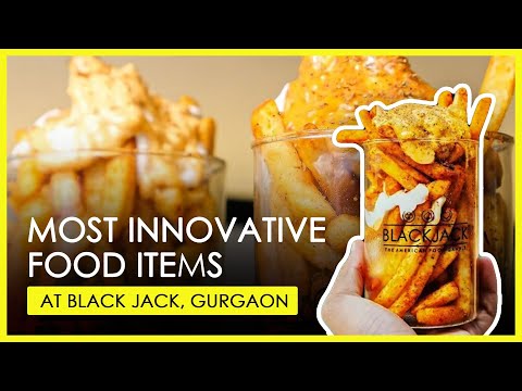 Innovative Food at BlackJack, Galleria Market, Gurgaon | Cheese Fries, Shakes, Sandwiches and more