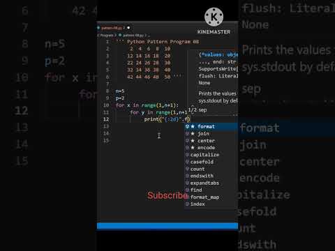 Python Tutorial | Best Pattern Tutorial | Learn Python Programing Language #coding #shorts #python