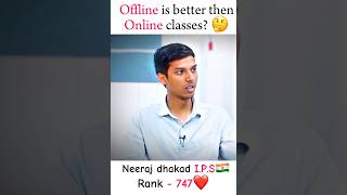 Offline is better then online classes? 🤔 | Drishti I.A.S🇮🇳 | Upsc motivation❤ #upscmotivation #ias