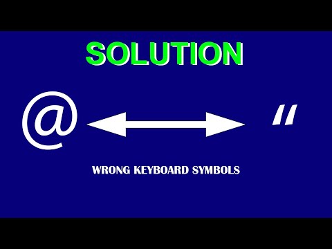How to change KEYBOARD symbols | Solution for Keyboard Typing Wrong Characters/Symbols in Windows 10