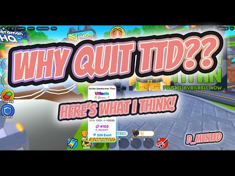 Why I am not quitting TTD, but I am not happy! - D_Mented