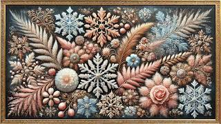 Winter Pearl | Contemporary 3D Relief | Art Screensaver for TV | Frame TV Art Gallery