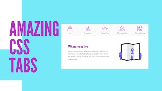 Create Amazing CSS Tabs Illustration