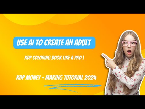 Use AI To Create An Adult KDP coloring Book like A PRO | KDP Money - Making Tutorial 2024