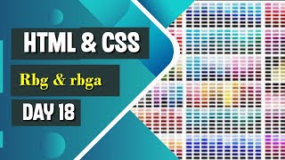 HTML & CSS Basics for Beginners| RGB and RGBA in CSS Explained: Transparency & Web Design Tips