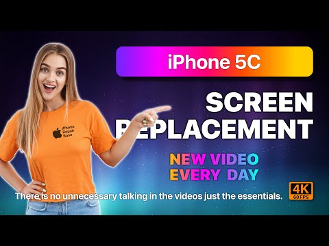 iPhone 5C screen replacement | Broken screen repair guide | How to change Apple iPhone screen