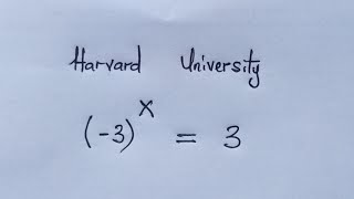 Harvard University Entrance Exam | Can you solve ?