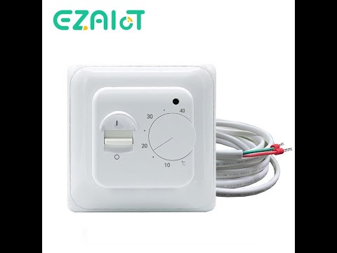 220V 16A Manual Thermostat for Electric Floor Heating, Water Floor Heating