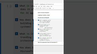 Python Interview Questions: LangGraph, AutoGen, CrewAI, Semantic Kernel & BabyAGI! 🤖 #Python