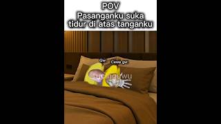 Pasanganku suka tidur di atas tanganku #memekucing #memengakakkocak #memeindonesia