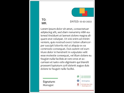 How To Make Letterhead Design in Adobe Illustrator CC 2018/ Easy Tutorials