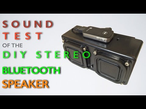 Sound Test of the DIY Stereo Solar Bluetooth Speaker System