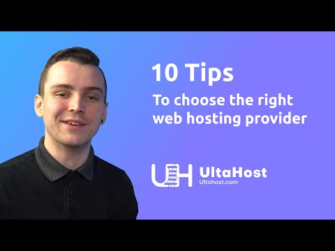 UltaHost - 10 Tips for Choosing the Right Web Hosting Company