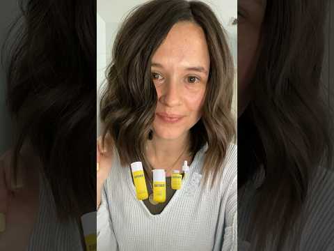 Brighter skin #glowup #cleanbeauty routine featuring a secret 🤫 products coming soon #grwm #beauty