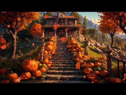 Halloween Pumpkin Paradise 🎃 Lofi Study Vibes 🍂 Study / Relax / Sleep