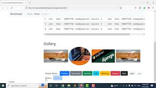 16. bootstrap 5 - layout designing - button outline style