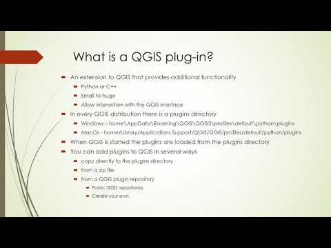 What is a QGIS plugin?