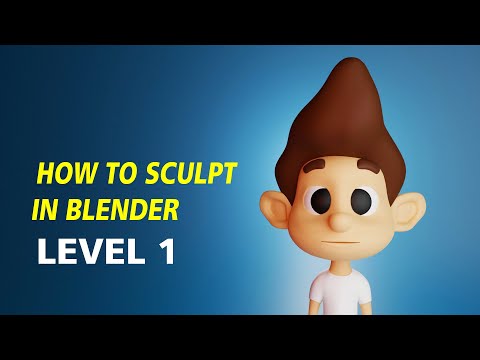 HOW TO SCULPT IN BLENDER, INTRO TO SCULPTING IN BLENDER