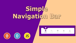 Front End UI Elements | Navigation Bar using HTML5, CSS3 and JavaScript