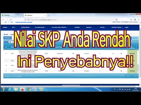 Nilai SKP Rendah, Kenapa.