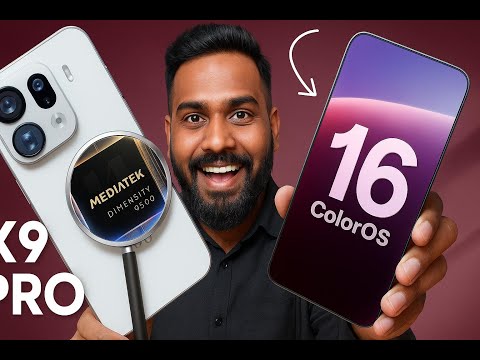 OPPO Find X9 Pro First Look⚡ColorOS 16, Dimensity 9500, 200MP 🔭 & More