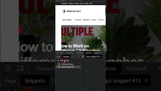JavaScript Snippets in Chrome DevTools!