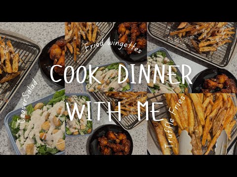 Easy Gourmet at Home: Crispy Chicken, Truffle Fries & Fresh Salad!