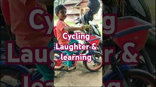 Happy Monday | Schoolday | Cycling laughter and learning | how to learn cycling by kids | agbhatDXB
