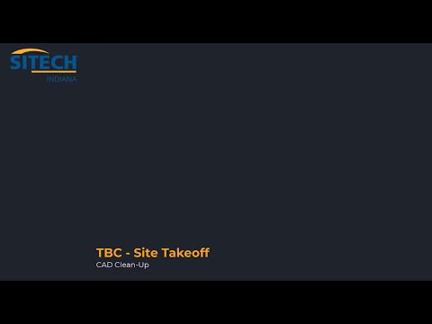 Site Takeoff 2   CAD Clean up