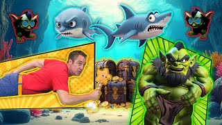 Shark Bay Rescue on Baba Blast | Shark Video for Kids