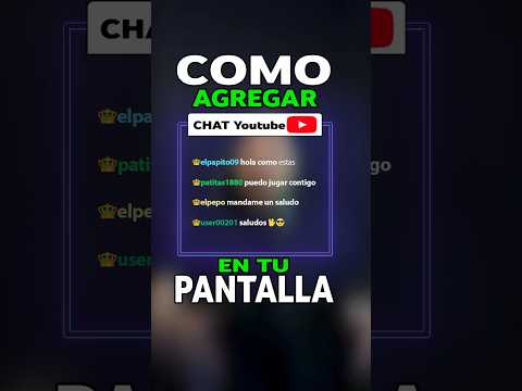 COMO MOSTRAR  EL CHAT de YouTube EN VIVO | Tutorial