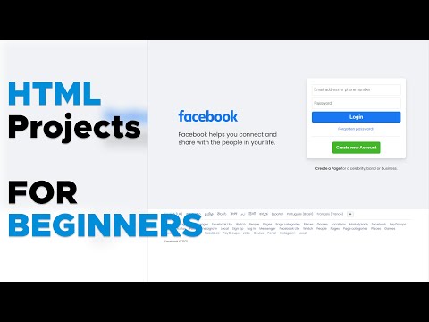 How to make Facebook login page using HTML and CSS