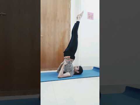 Shoulder stand(Sarvangasana) by Vidya# flexibility # shorts