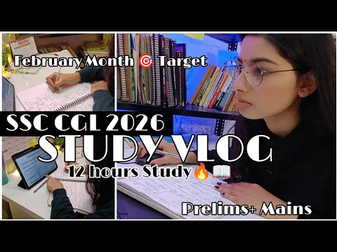 SSC STUDY VLOG: Wake Up At 3 AM For SSC CGL 2026 Self Study Routine | A productive Day in My lIfe ✍️