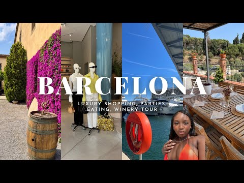VISITING BARCELONA | DAY 2&3 Luxury Shopping, Wine Tour, Nightlife, GO Beach Club, Spain Travel Vlog