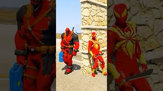 ZOMBIES 🆚 SPIDERMAN BATTLE | MARVEL TOYS #shorts #gta #ragdolls #spiderman #disneyjunior