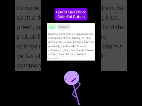 Quant Interview Question - Colorful CUbes