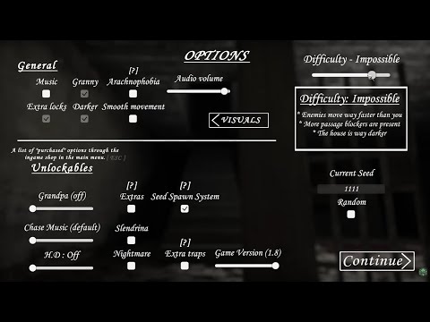  Granny Impossible NIGHTMARE mode Seed 11:11 (Sewer ESCAPE)