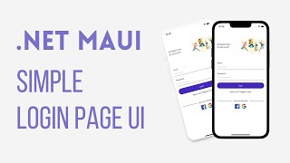 .NET MAUI Login/Sign In Page UI | DOTNET MAUI Project | MAUI Simple Login