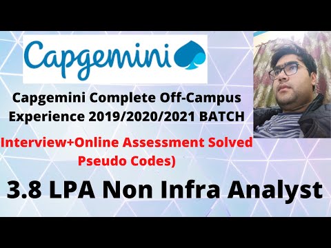 Capgemini Interview Experience || Crack Capgemini Freshers Interview || AnalystA4|| Get Offer Letter