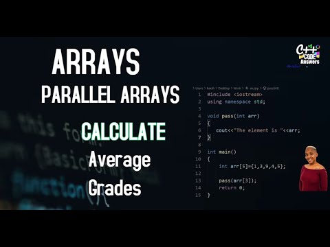 C++ Program | Array and  Control Structures | Calculate Student average and Grades