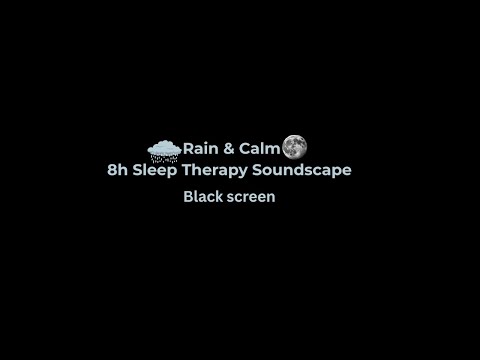 Rain Sounds for Deep Sleep 🌧️ | 8 Hours Black Screen Sleep Music – Celestial Soul Soundscape